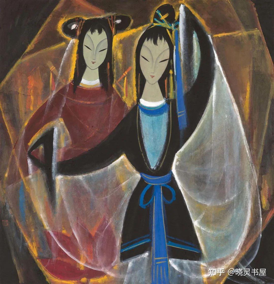 林风眠人物画:戏曲人物画(一) - 知乎