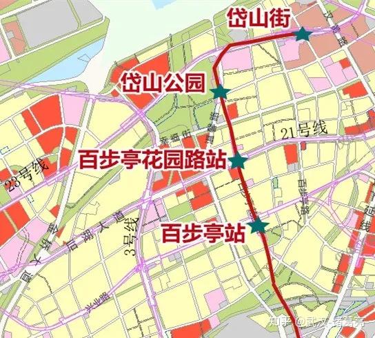 武汉14号地铁站线路图图片