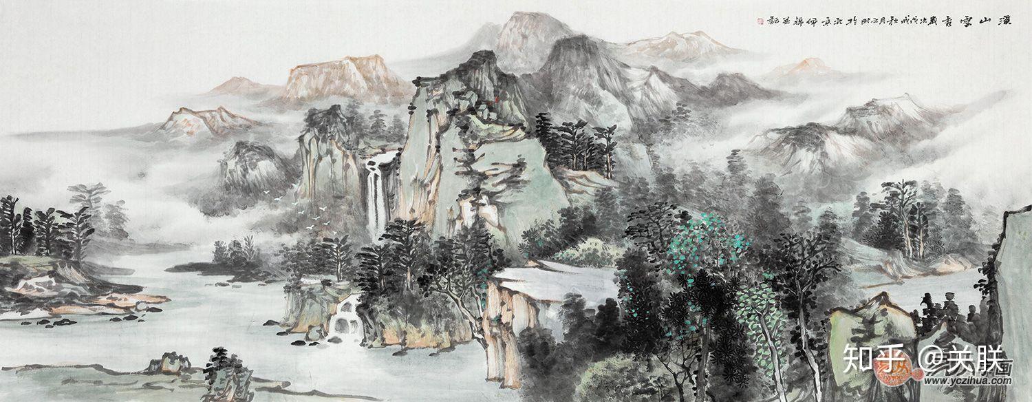 客厅的画挂在哪个位好沙发墙后边挂上山水画