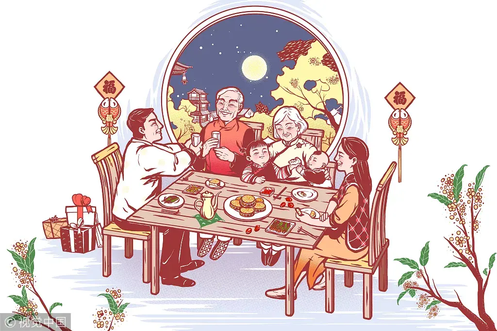 中秋节又称团圆节,在外漂泊的人们在中秋之际要回家探望下家里的亲人