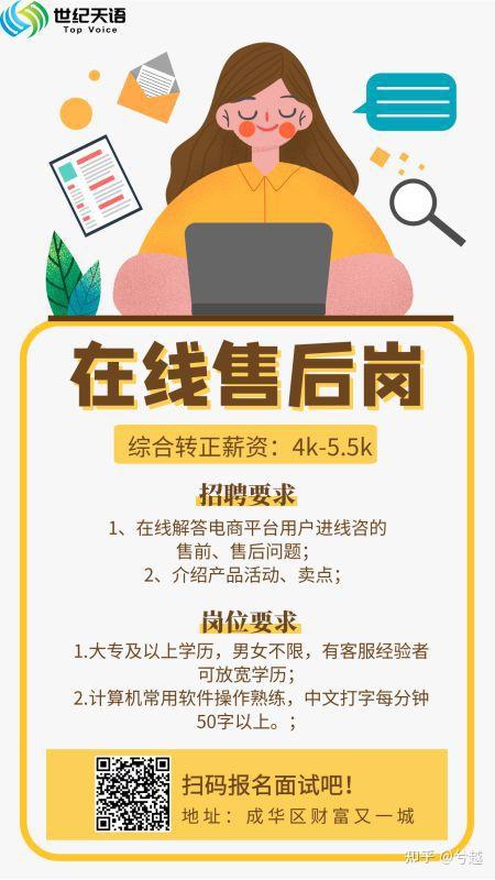 成都电商工作客服招聘是什么样的待遇