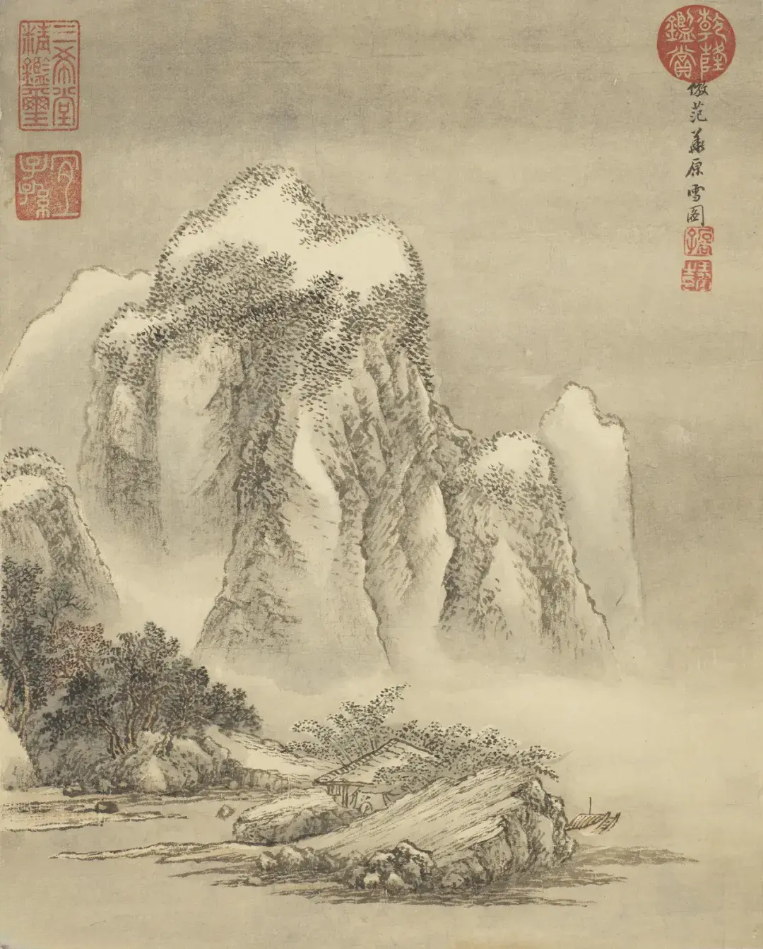 王翚晚年仿古山水册,笔底时有新意 - 知乎