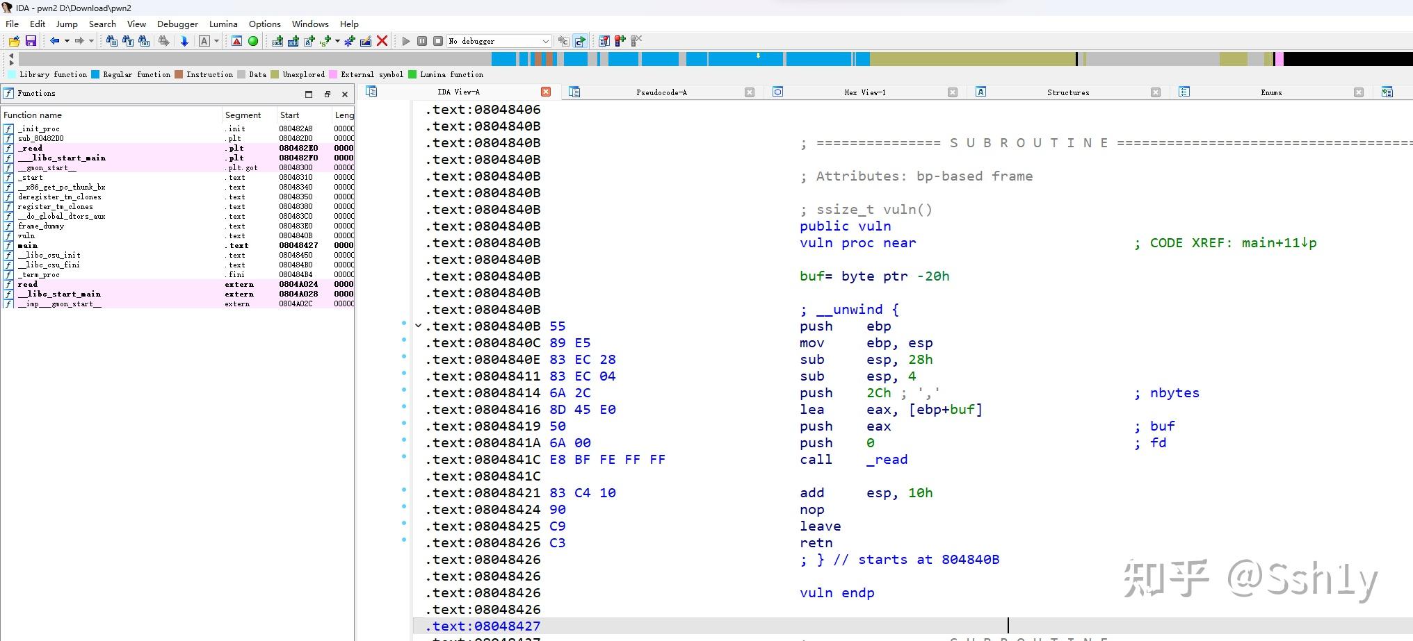 【PWN】read+栈溢出的新利用姿势? - 知乎