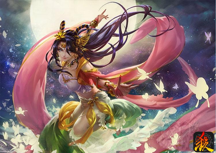 三国杀何谓媚而不妖这张貂蝉的专属皮肤可以告诉你答案