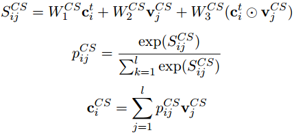 的基线模型,它编码器使用多跳双向注意力,自注意力的混合注意力机制