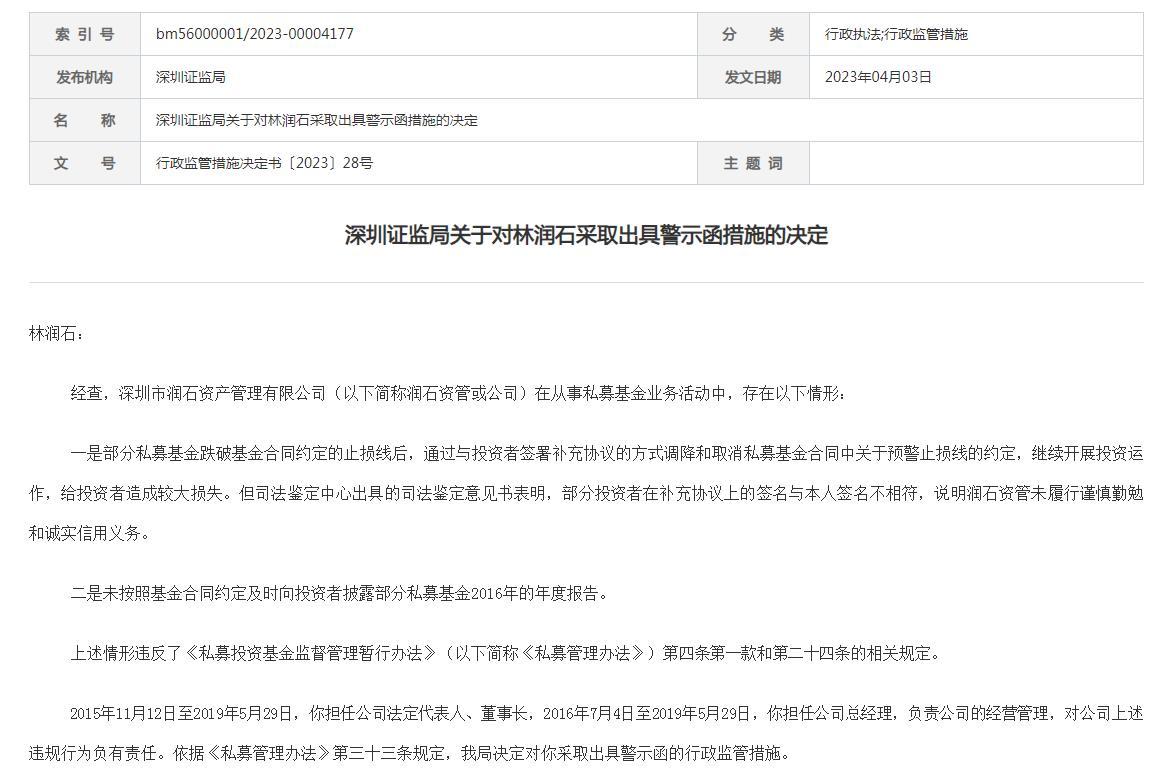 涉未对部分私募基金风险评级等,这家仅4人的私募被出具警示函 - 知乎