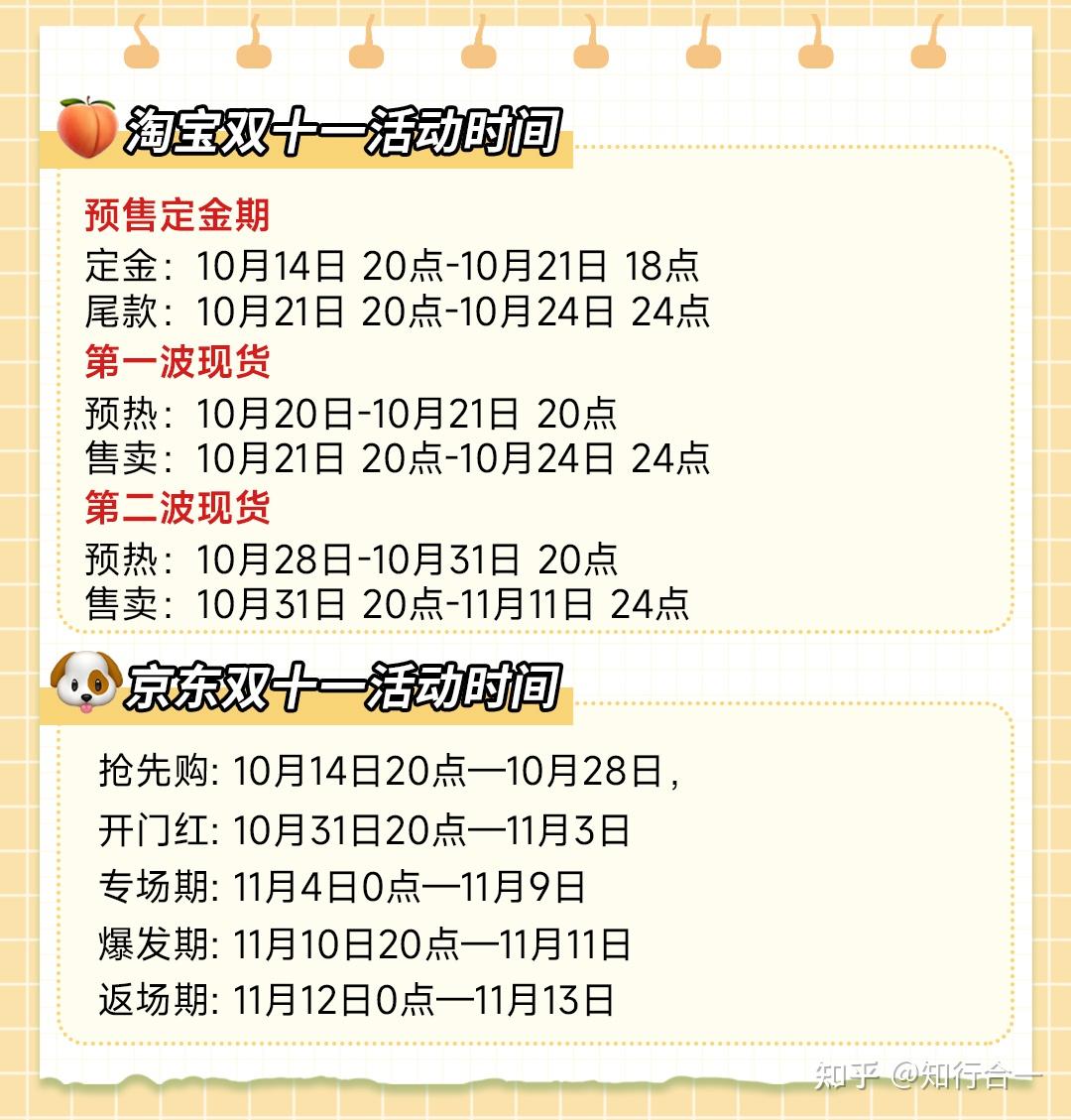 2024双十一攻略大全：淘宝京东双十一活动时间、玩法、红包领取方法- 知乎