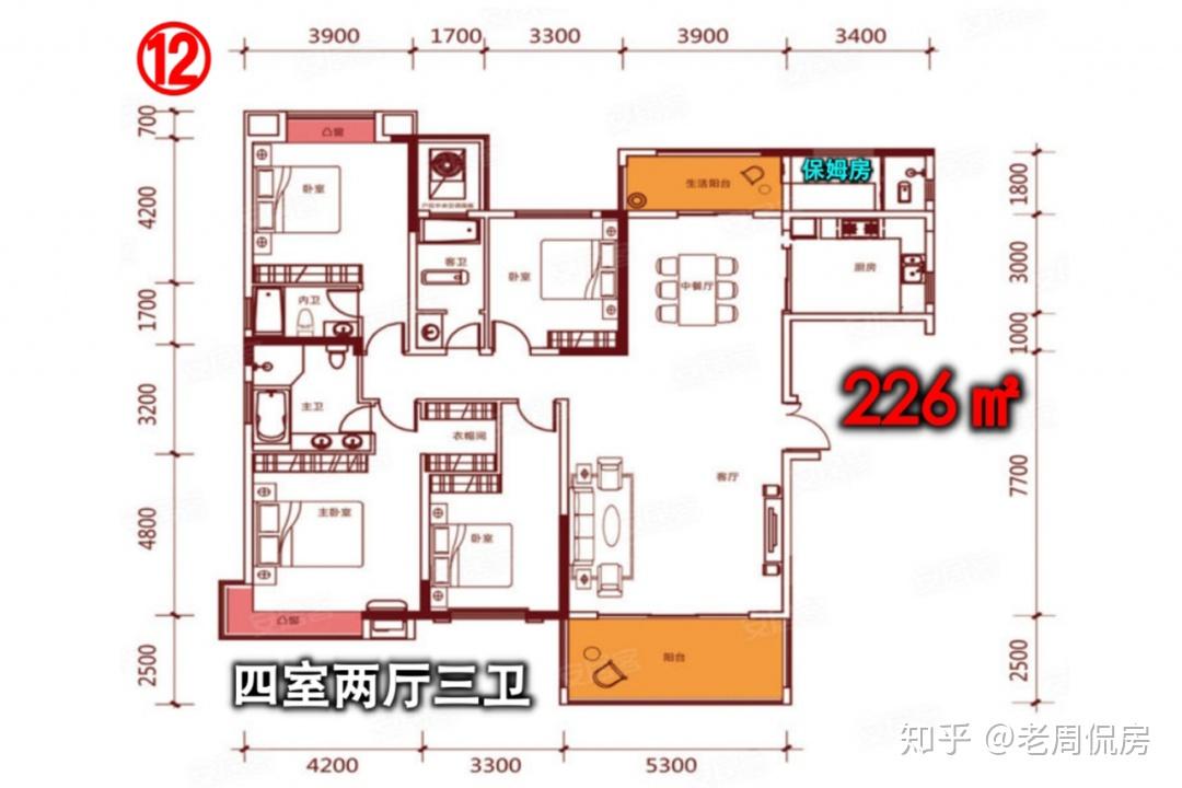 原创 | 最大377㎡！看完16个大平层户型！自己房子突然不香了！ - 知乎