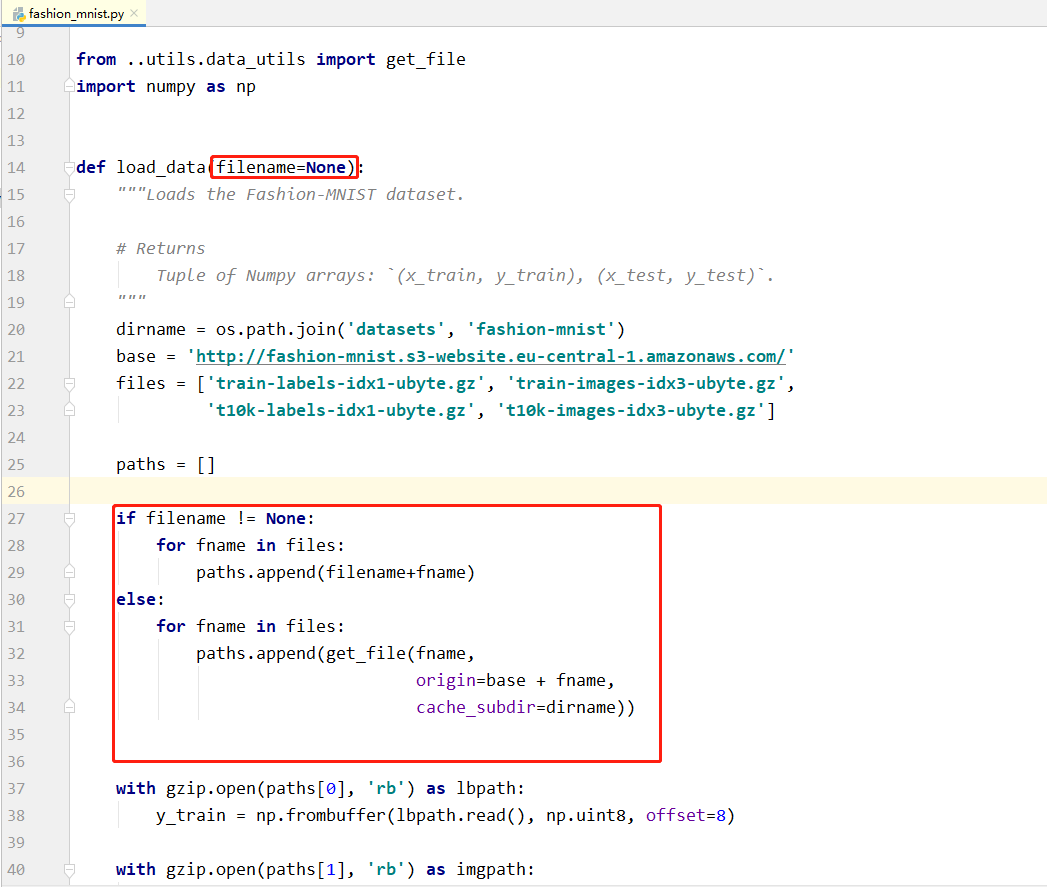 Keras Utils Get File