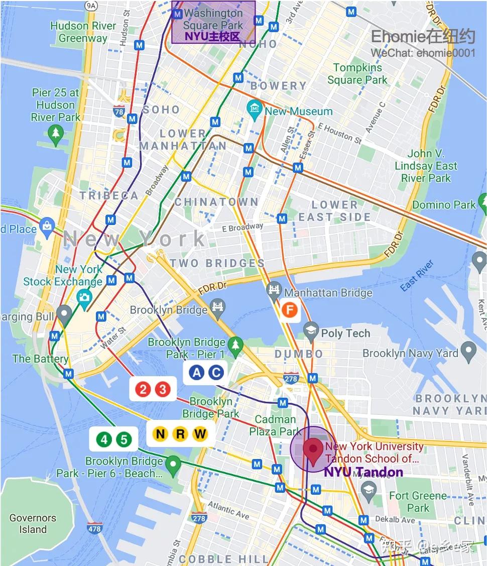 纽约一张图看懂布鲁克林downtownbk热门区域公寓
