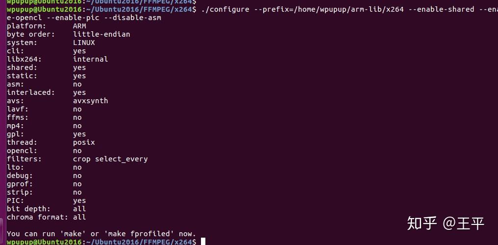 Arm linux x264 ffmpeg 