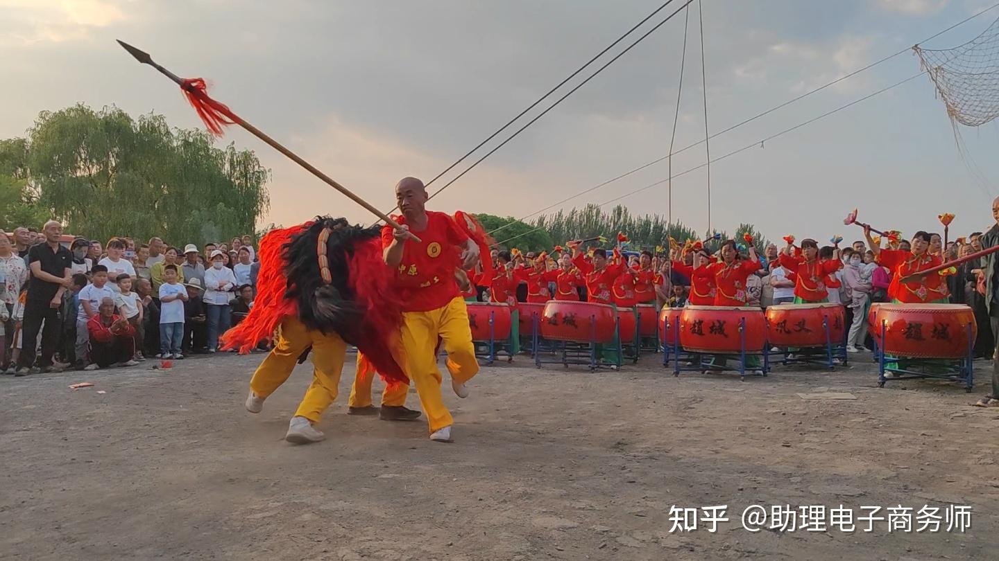 北狮通天塔八子登科中原狮王赵城舞狮简介 - 知乎