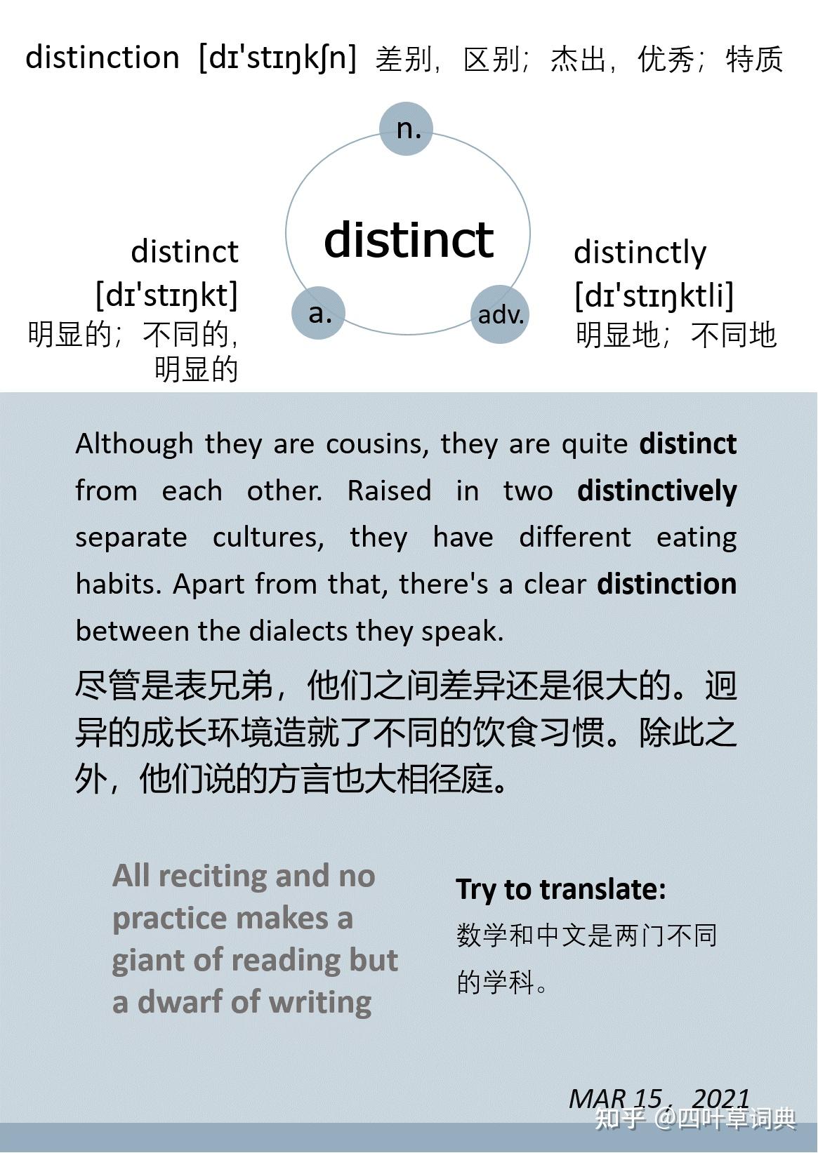 单词分享805我们不一样除了different还能用什么