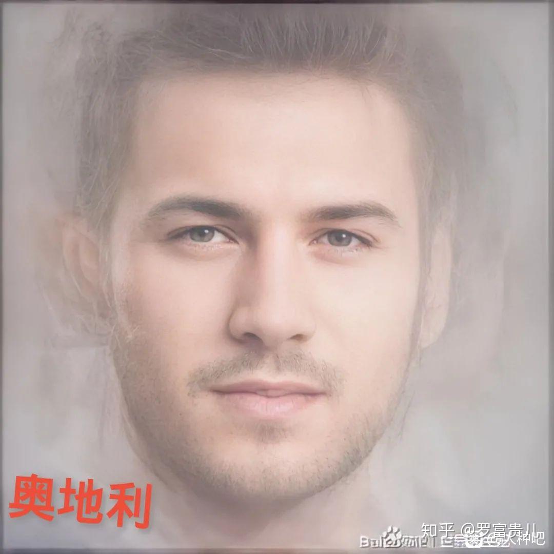 各国普通帅哥平均脸