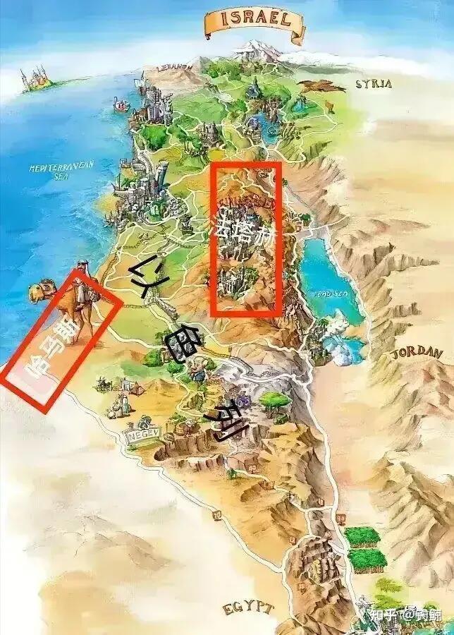 搜集网上发现的直观巴以地图 - 知乎