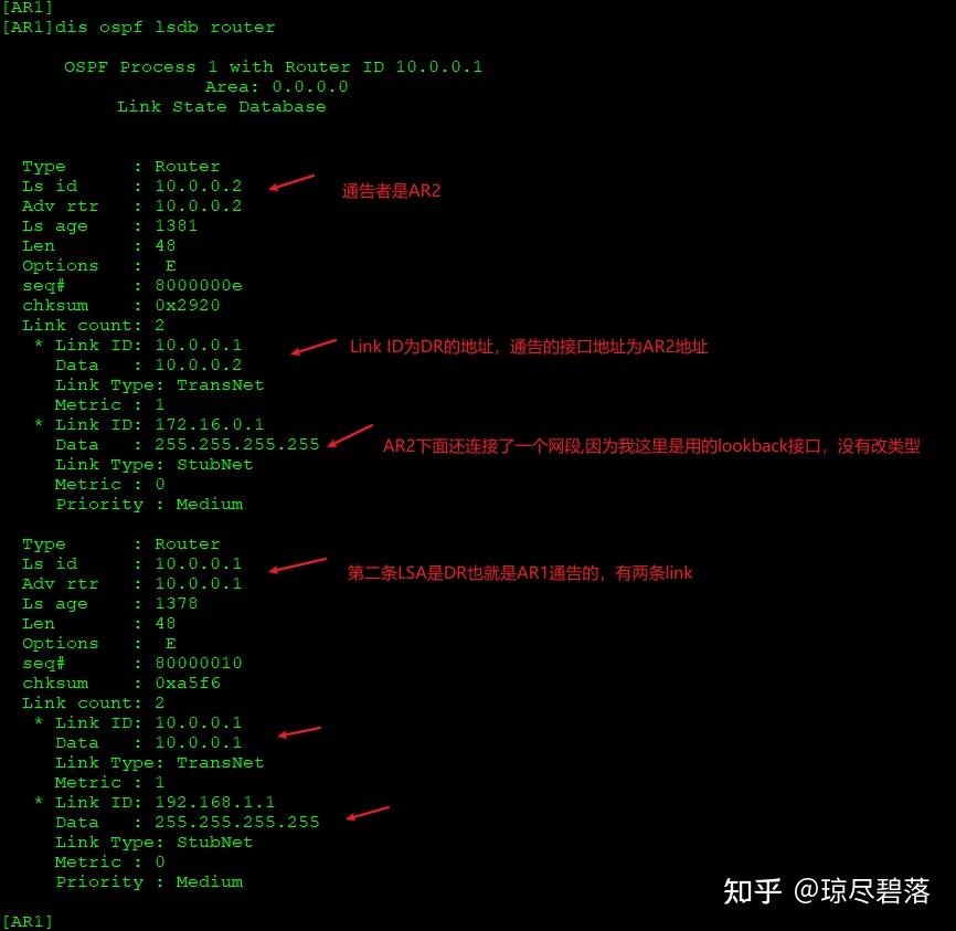 OSPF 1 Router LSA Ospf 1 Router Lsa