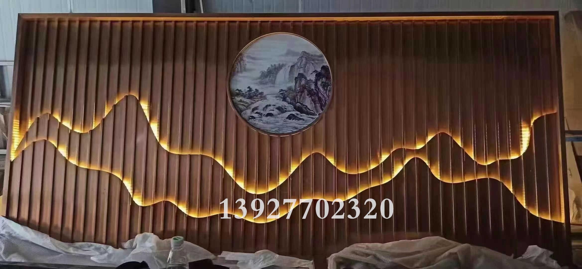 广州售楼部大堂不锈钢山峦屏风经典安装案例 - 知乎