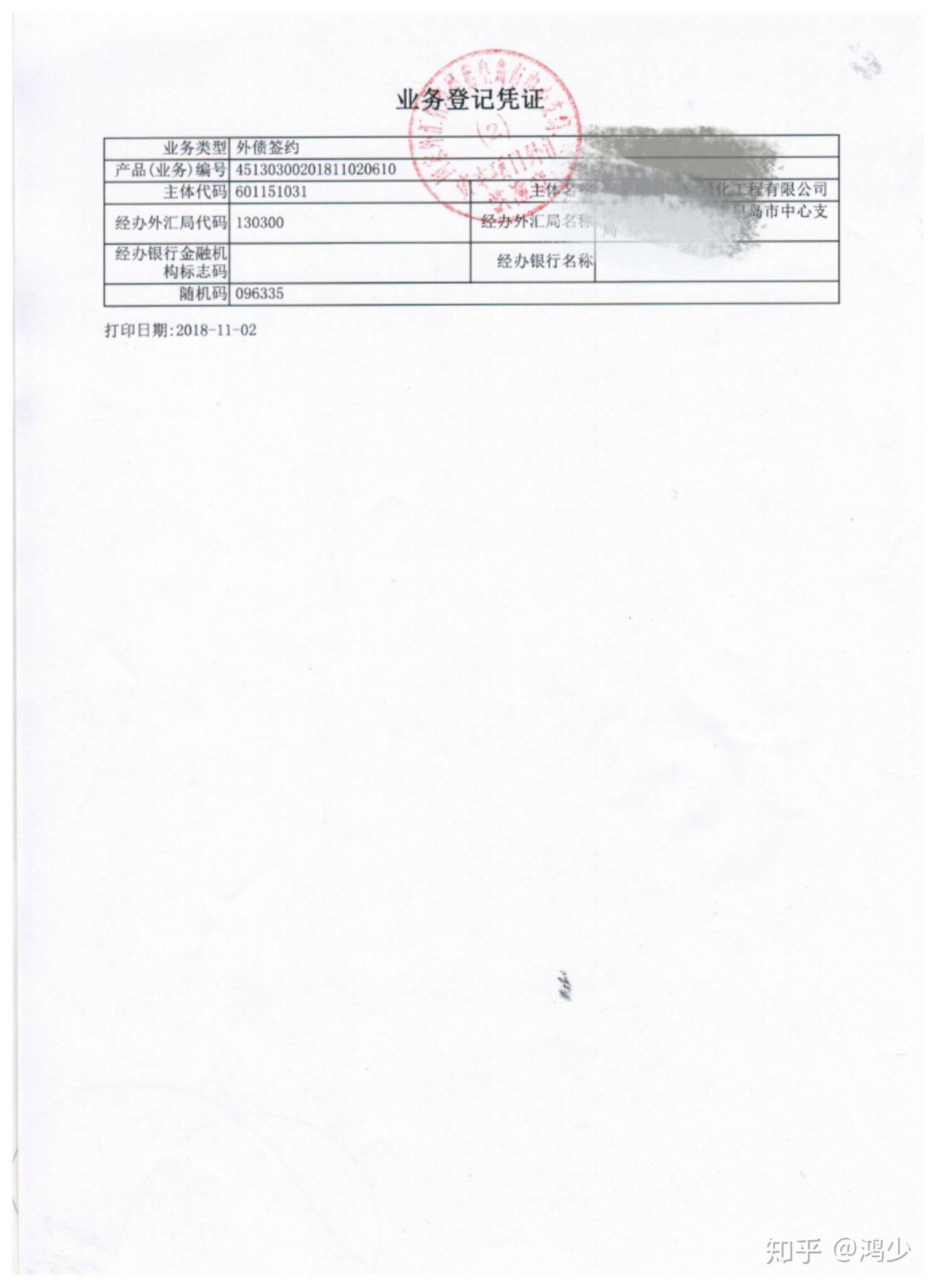 外汇局业务登记凭证图片