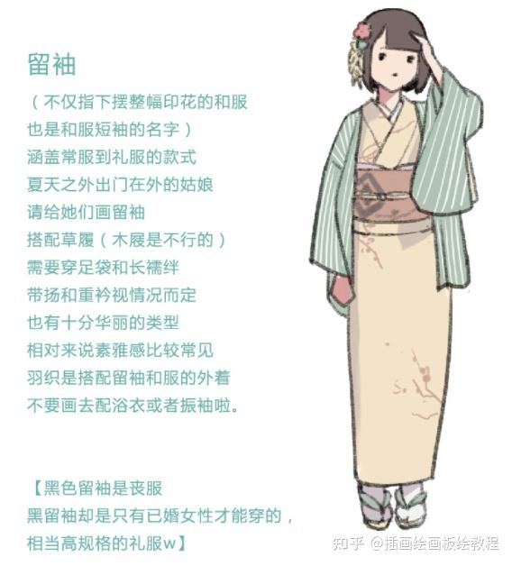 日系和服怎么画教你画日系和服的注意事项