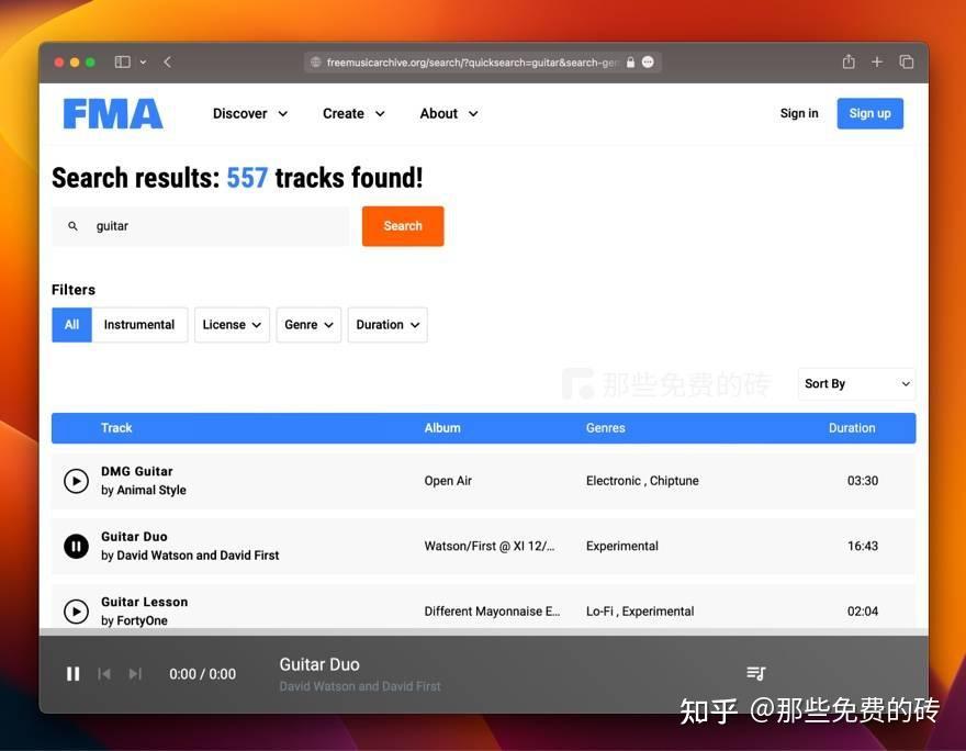 Free music archive fma 