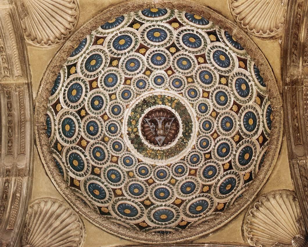 拉61罗比亚釉料彩陶蓝白色的宁静圣十字教堂帕奇小堂十二使徒圆浮雕