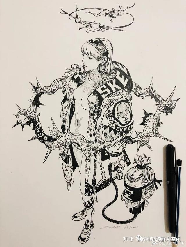 画画是上天赐予我们的礼物好色画师zeenchin的深度解刨