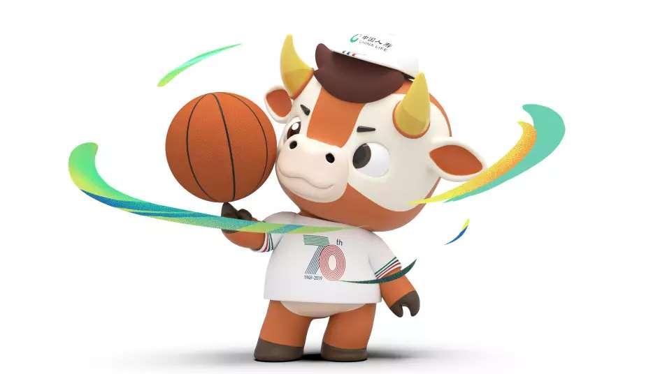 可爱的卡通形象,放低了品牌的身段,让国寿牛融入到cba吉祥物大家庭中