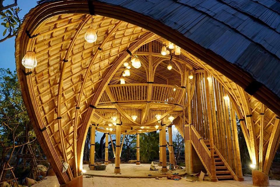 全球双层低碳环保可持续竹建筑餐厅 竹亭 竹屋 竹结构 竹景观 - 知乎