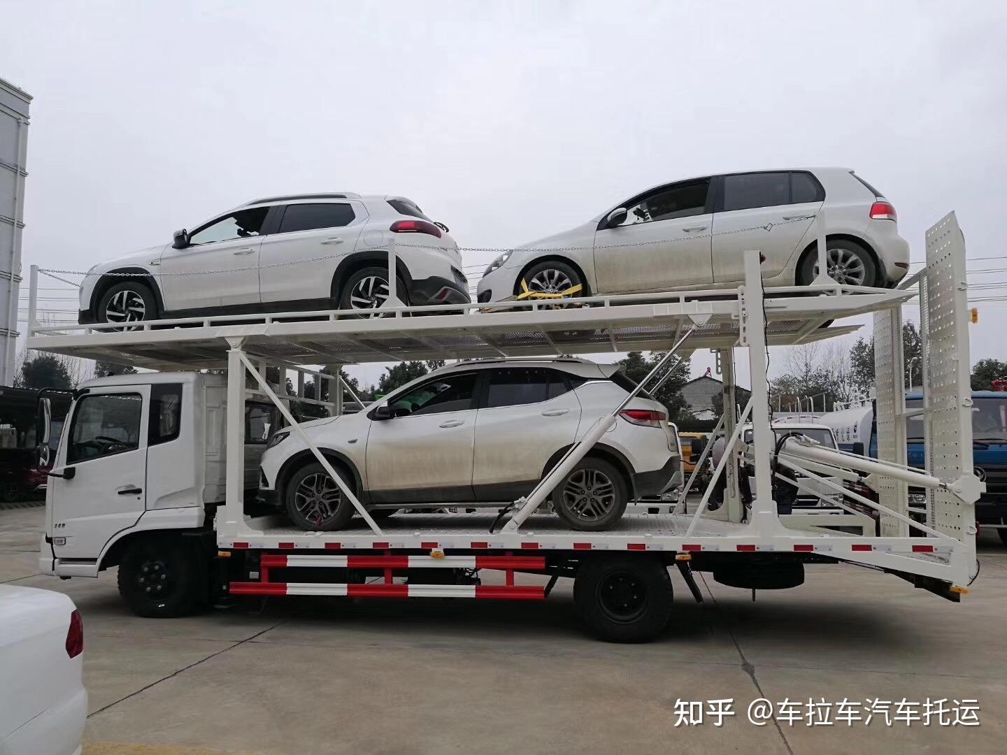 大板車運輸的弊端:所以散戶運輸普通車型的汽車或者轎