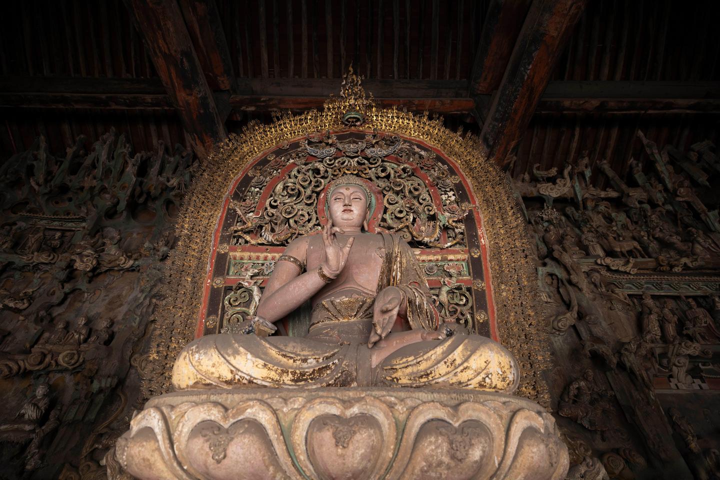 山西平遥双林寺-彩塑神品(2)释迦殿：从生到死的凝重与超脱：立体佛传，三壁连环壁塑【150幅图细赏】 - 知乎