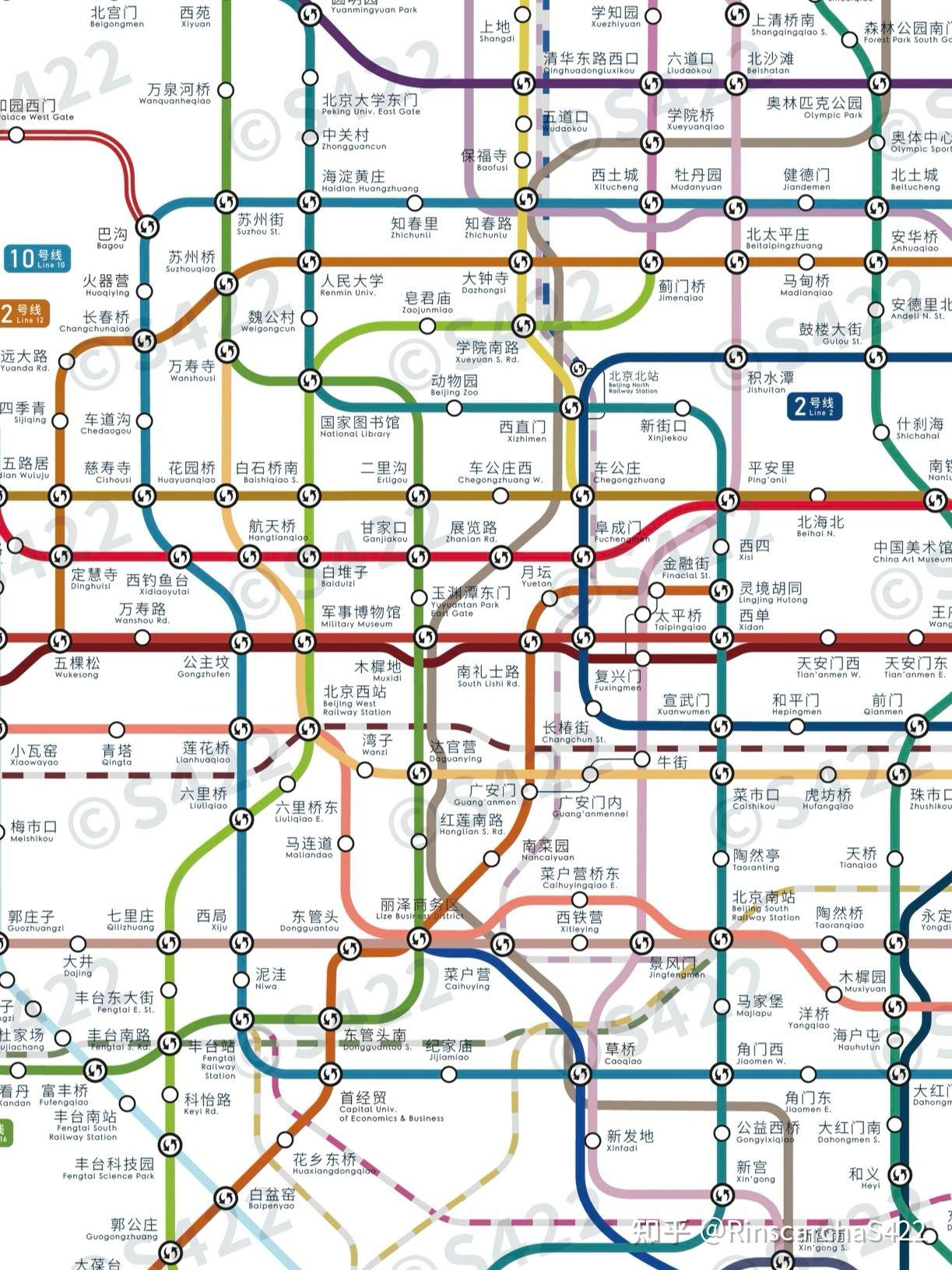 北京市城市轨道交通线路图(远期规划) - 知乎