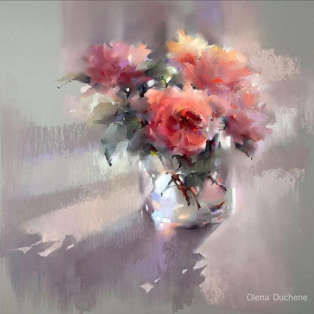 这么优雅的色粉画美翻了