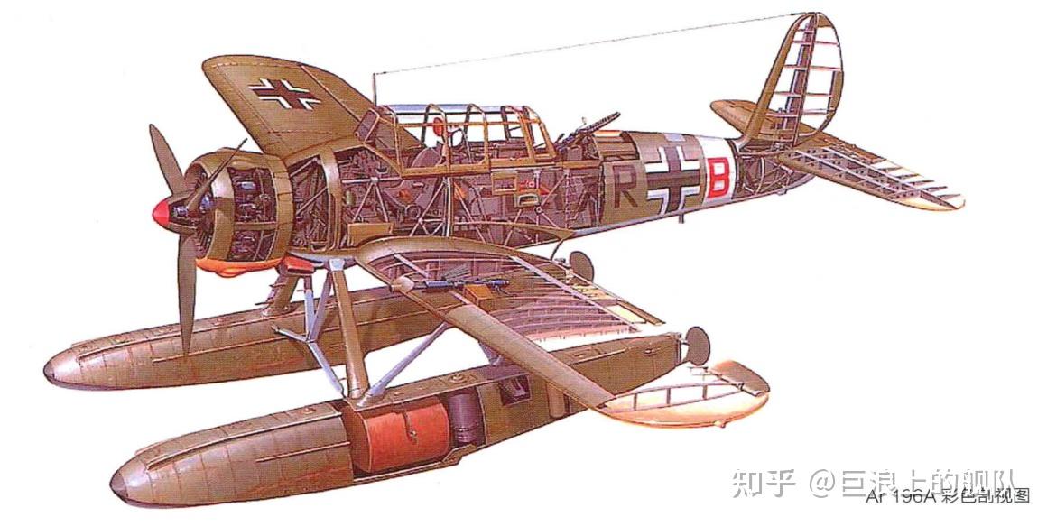二战德国阿拉多ar196a1舰载水上侦察机