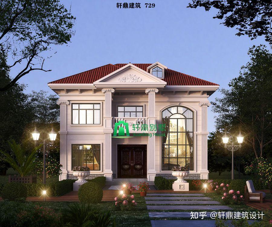 占地106.87平方米的二层欧式别墅设计图,外观配色低调,造型美观新颖 - 知乎