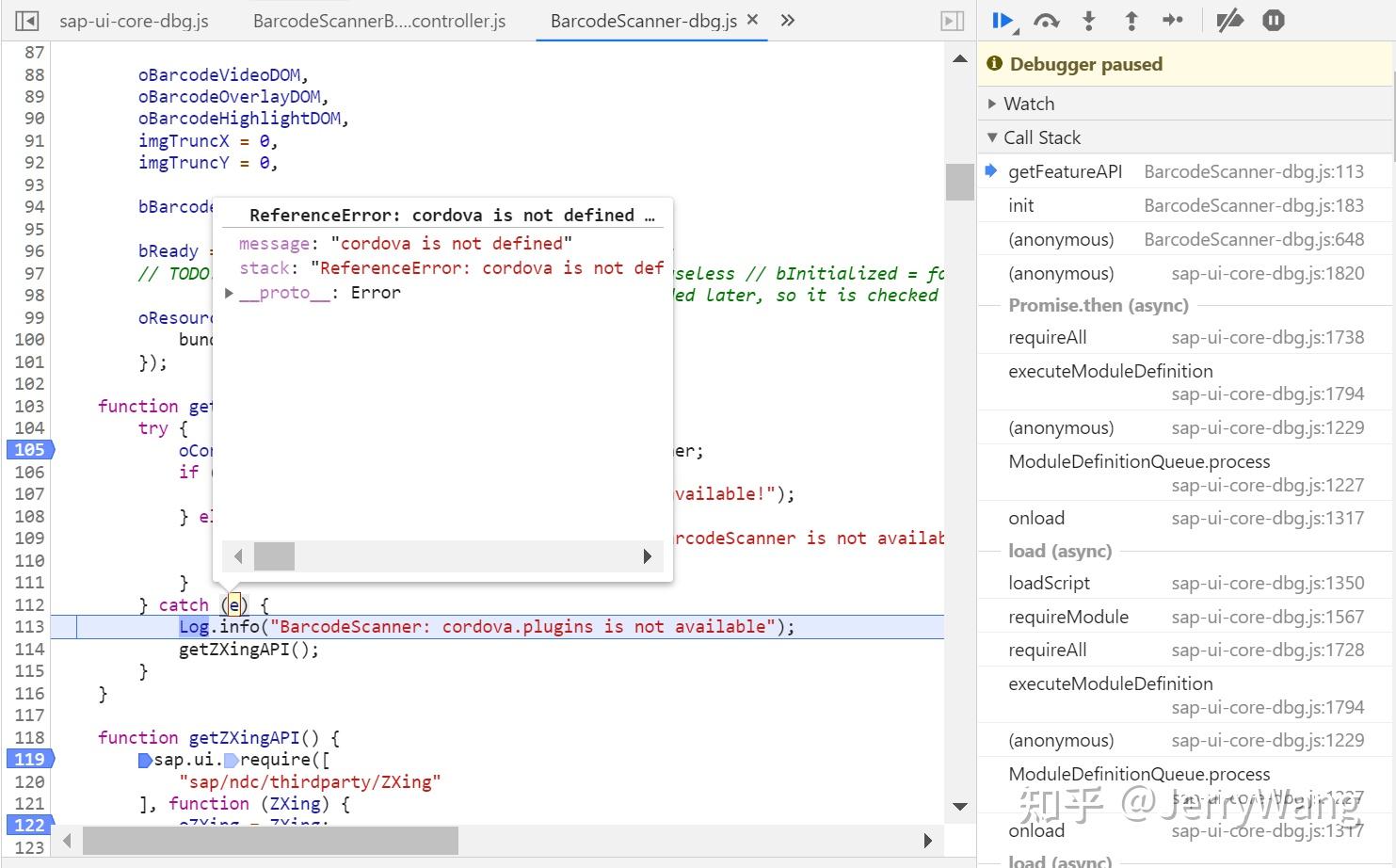 SAP UI5 BarcodeScannerButton 的初始化逻辑 feature 检测，Cordova API 检测等逻辑 知乎