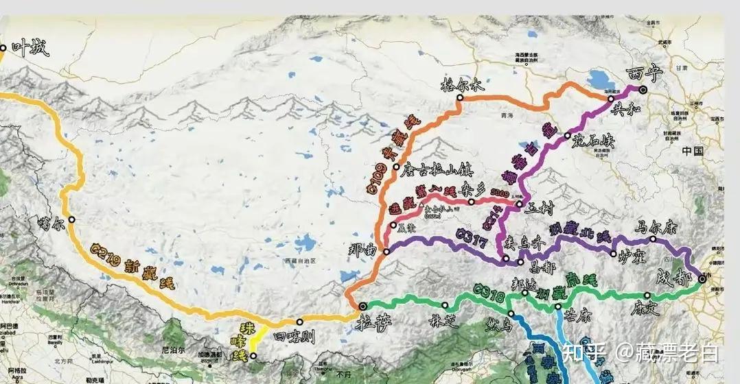 新藏铁路规划线路图图片