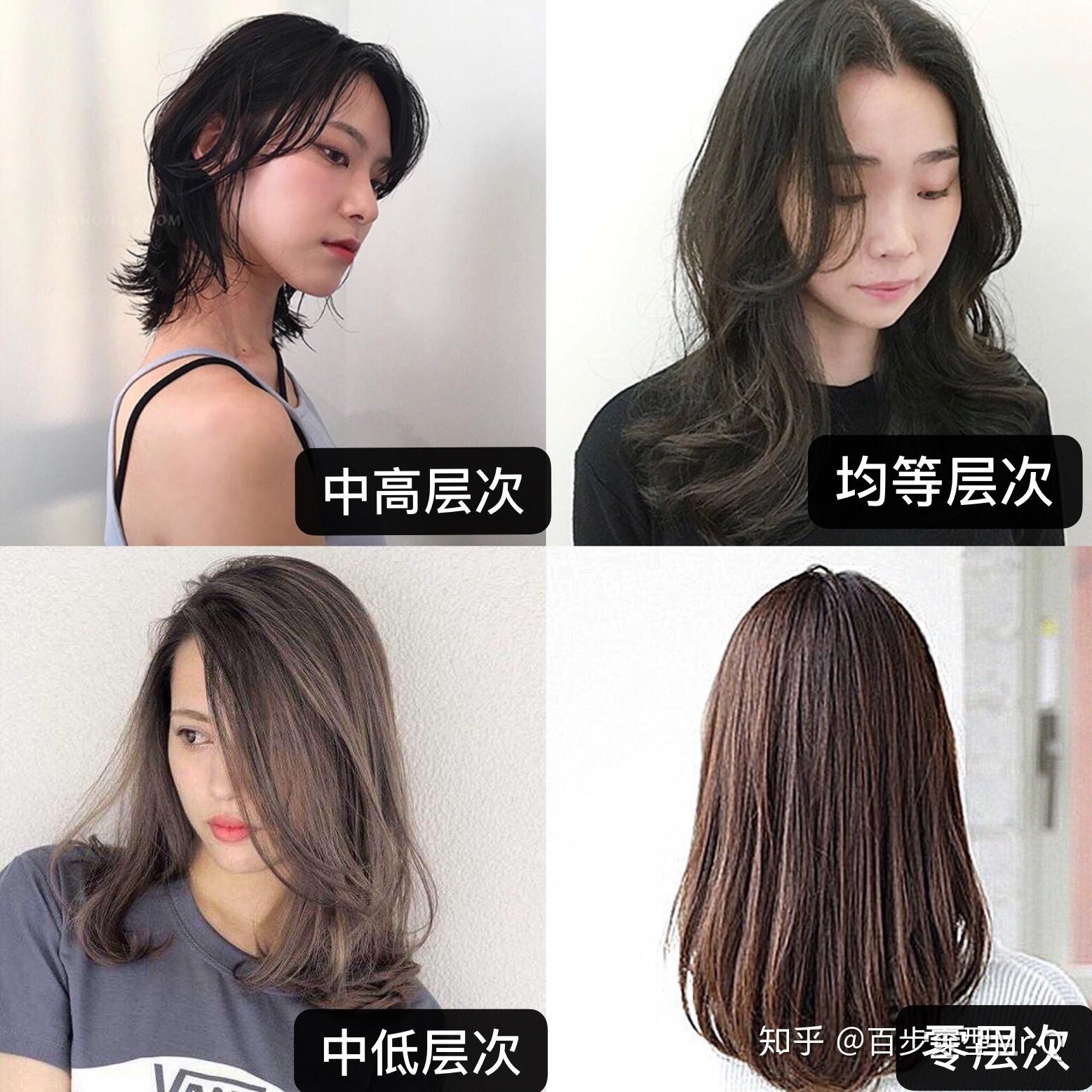 毛躁或自然卷发质,修剪层次要注意,尽量以中低层次或低层次发型为主