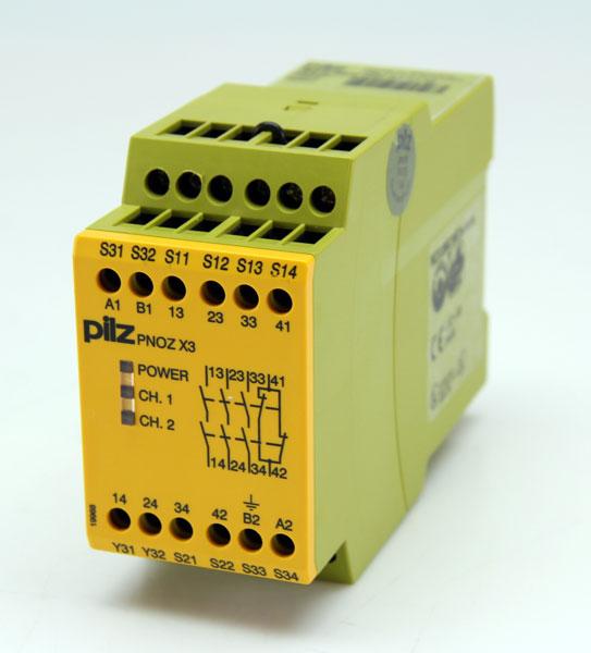 如何使用pilz的安全继电器内有接线图