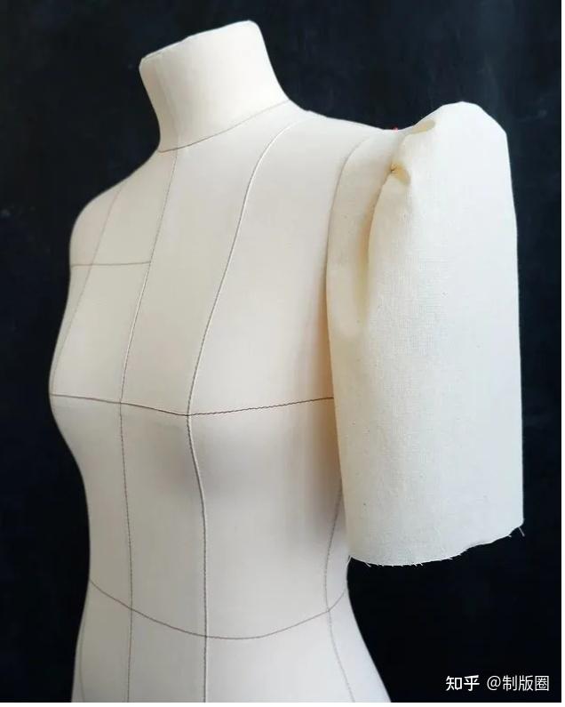袖型制版|特殊立体泡泡袖的结构造型与制作步骤