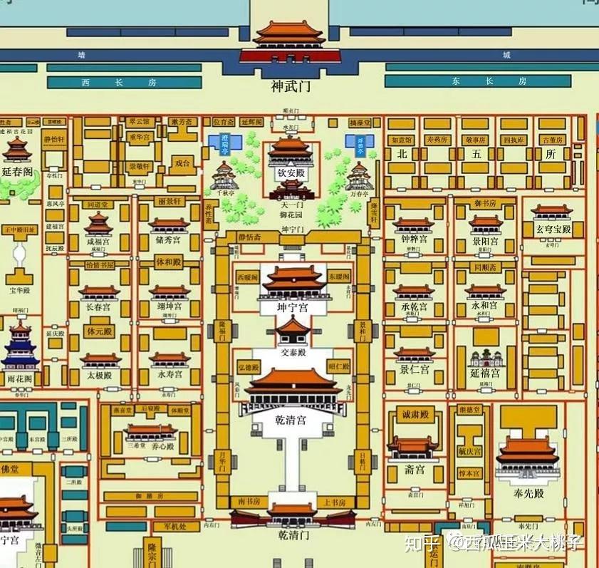 后宫地图如上芳若讲纯元和当今皇后,浣碧又多嘴问皇后是庶出.