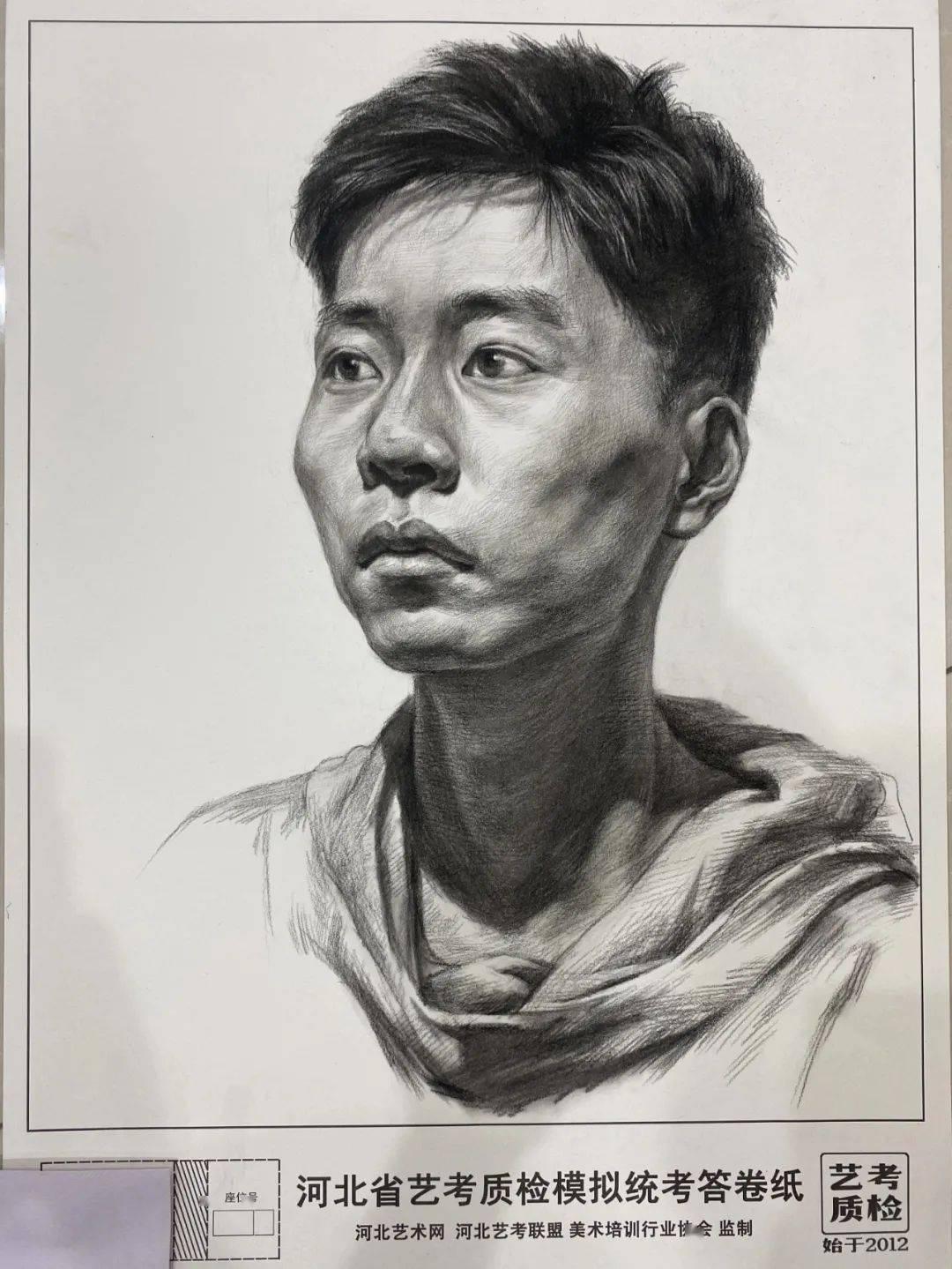艺考高分卷是这样子滴!河北省美术统考素描高分解析 - 知乎