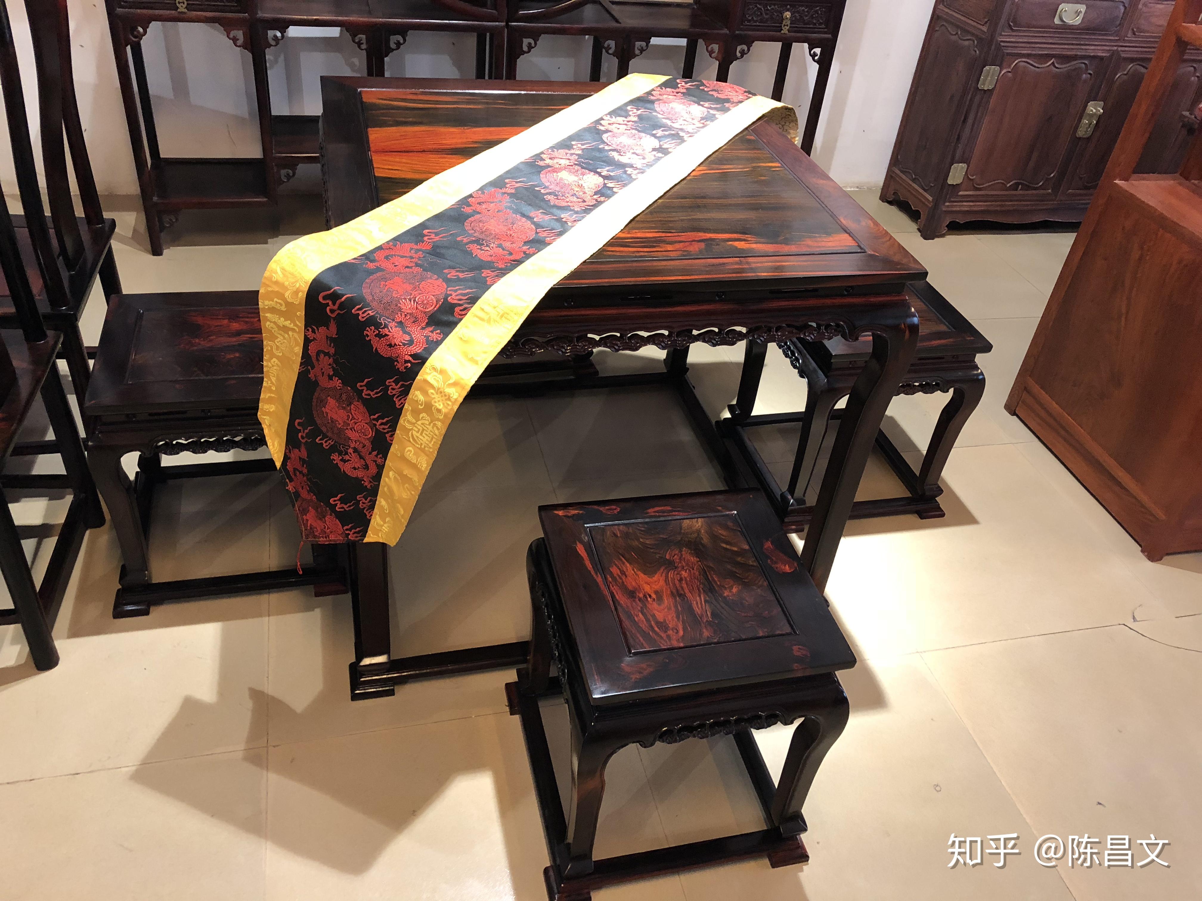 凭祥市匠心居红木家具大红酸枝明式沙发10件套具体价格和鉴别方法 - 知乎