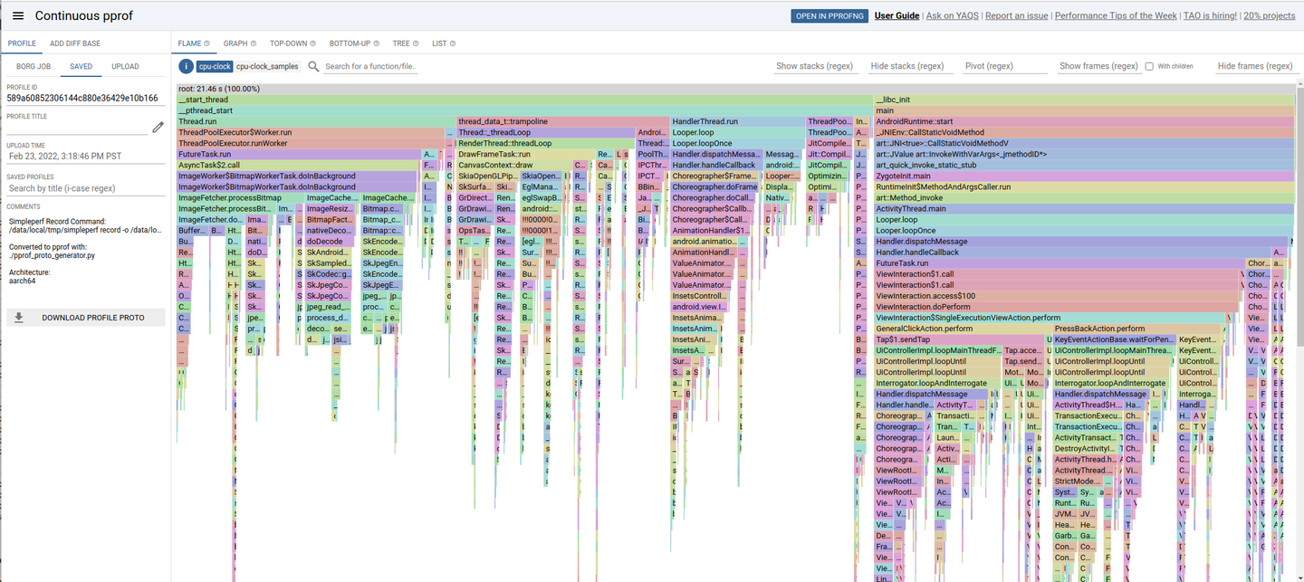 Pprof Web Render Graph Simpleperf 理论与实践指南系列官方文档翻译篇7 - 查看性能分析报告 - 知乎