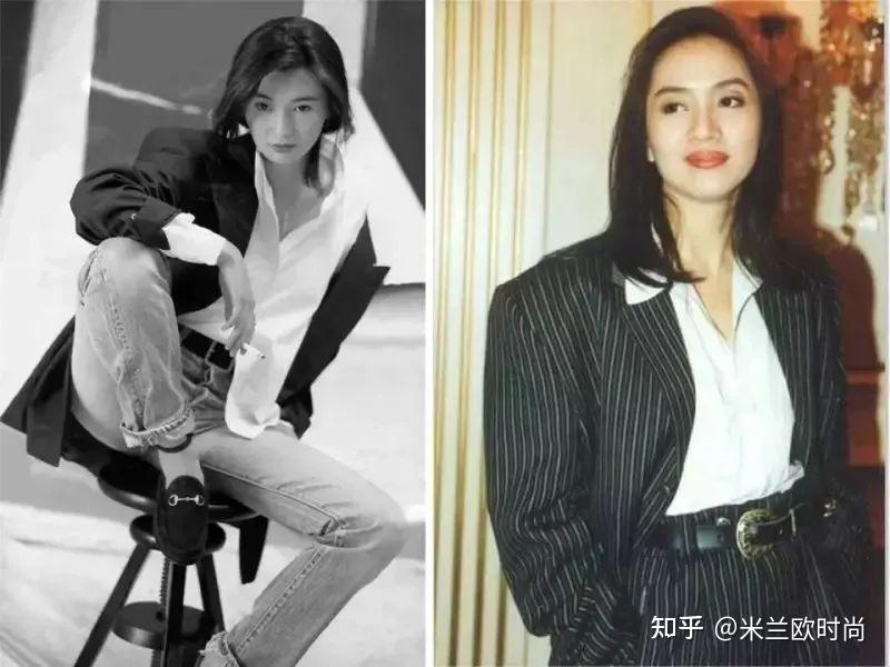 大翻领,大垫肩是女性外套显著的变化,在男女平等意识觉醒的时代,垫肩