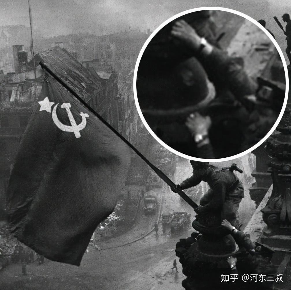 还原历史瞬间盘点中美苏三国战地插旗照唯有中国最悲壮
