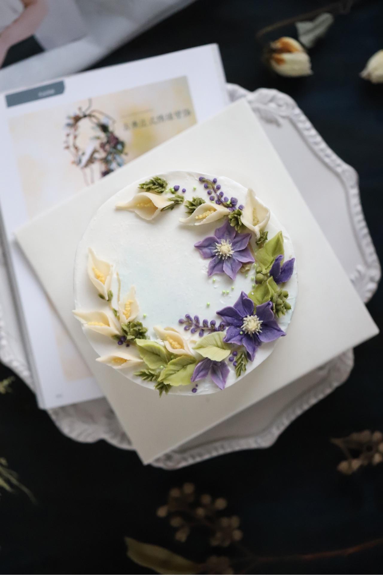 私房款韩式裱花蛋糕的做法