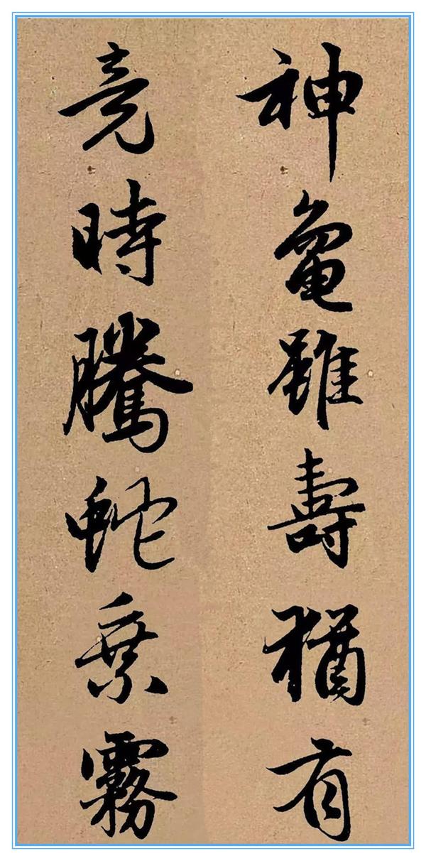 赵孟頫集字龟虽寿欣赏