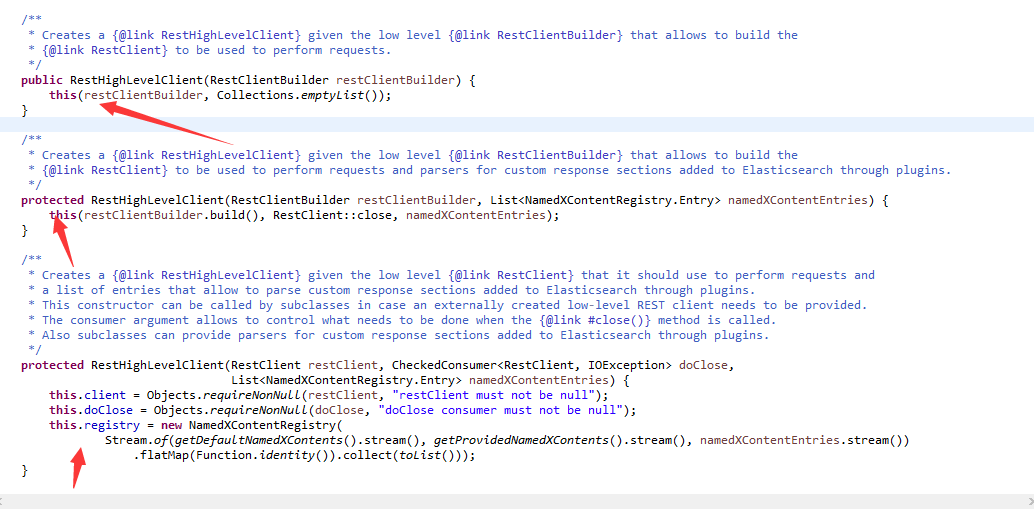 Elasticsearch rest client 