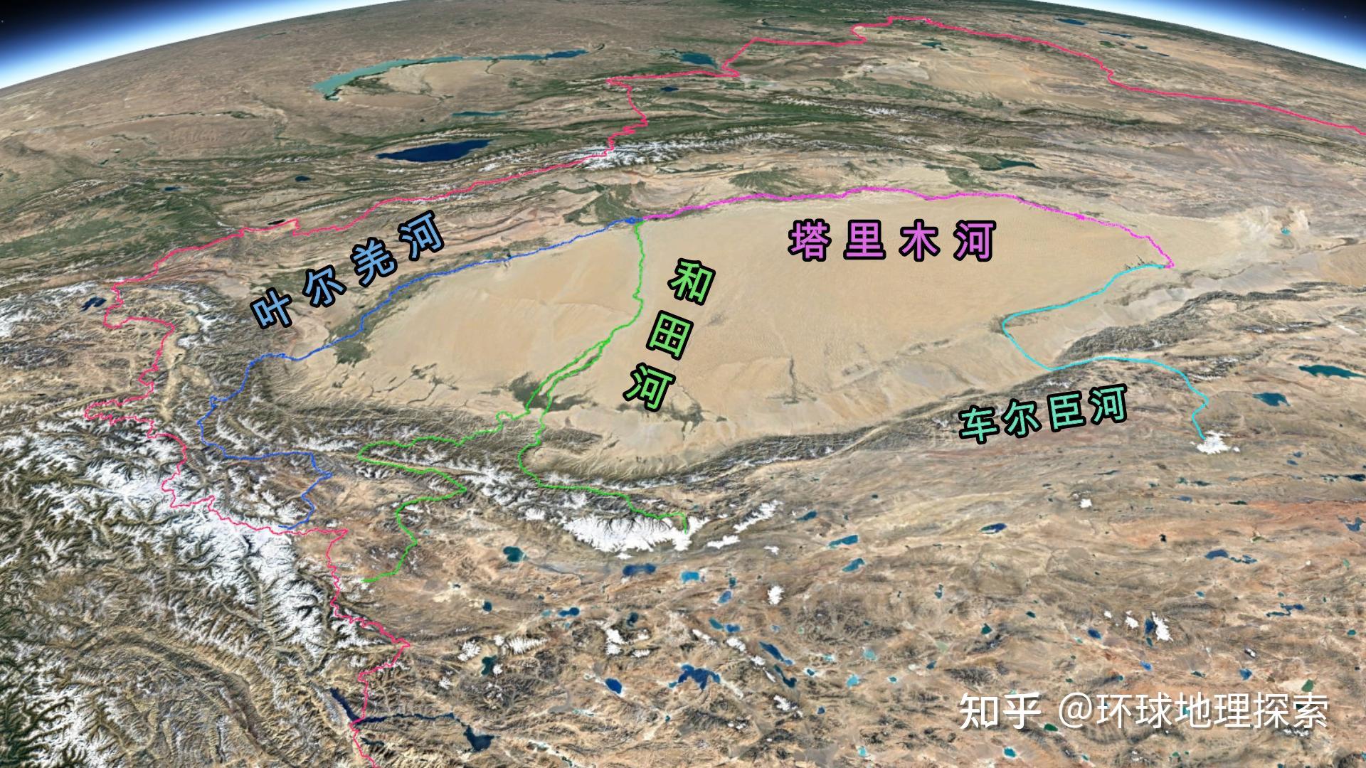 喀喇昆仑山地图 卫星图片