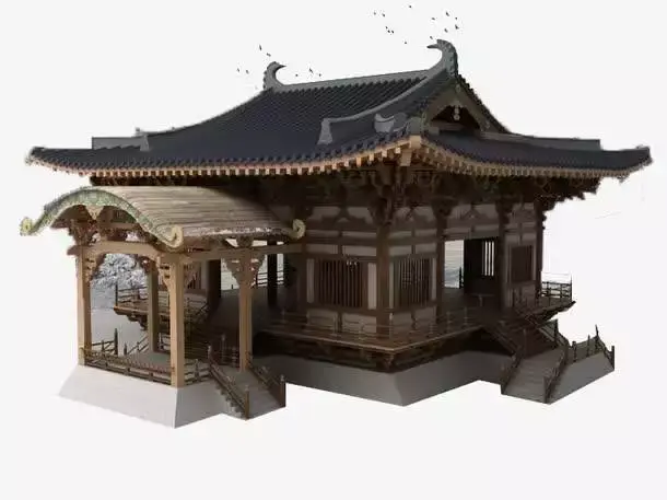 唐时砖石塔有楼阁式,密檐式与单层塔三种特点五:建筑艺术加工的真实和